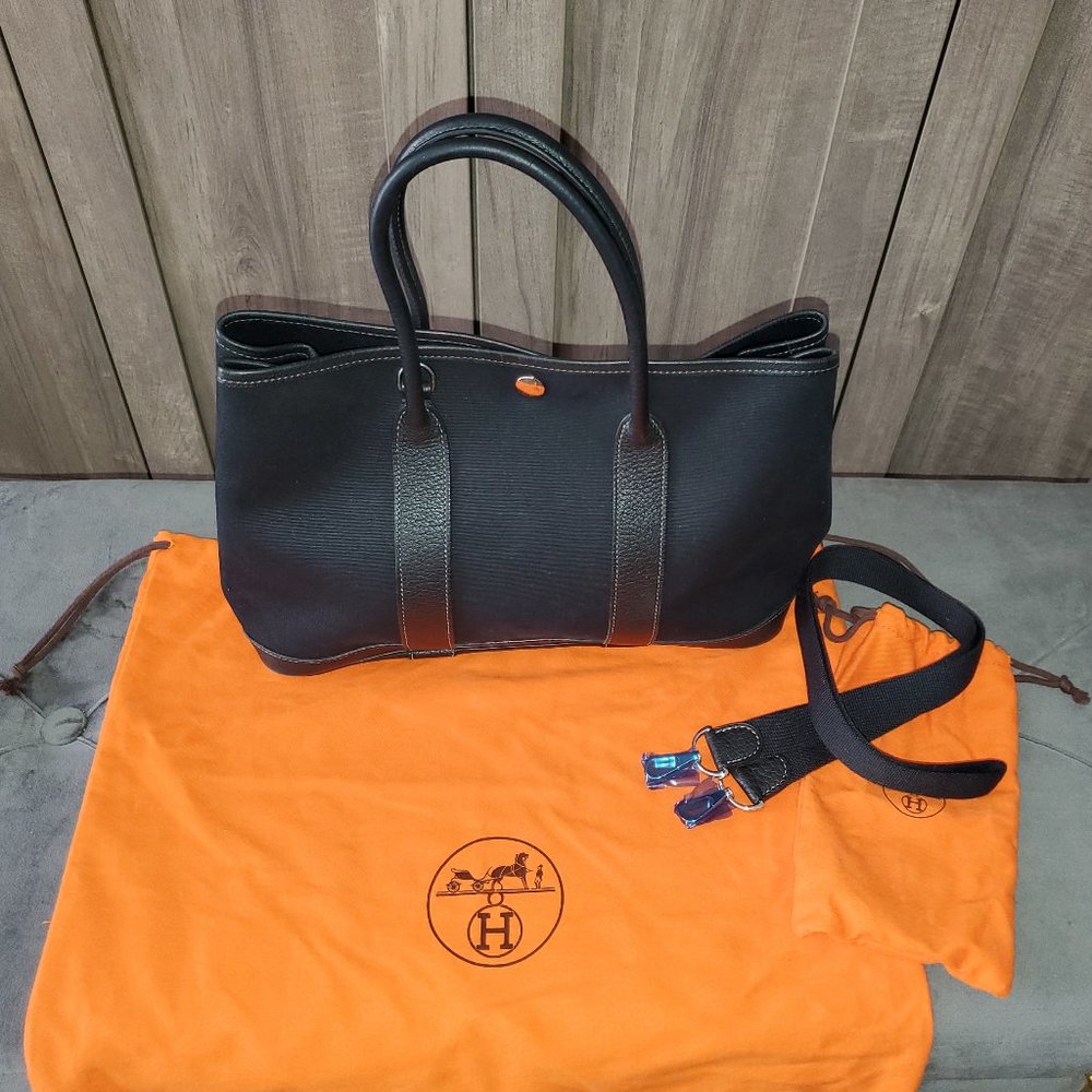 HERMES Garden Party 30 Tote black